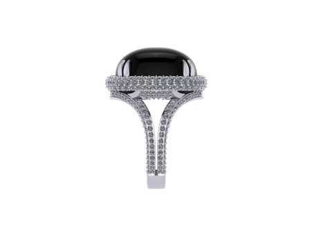 Diamond ring design 3d render 3Dプリントモデル