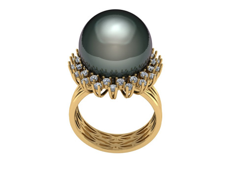 Diamond ring design 3d render 3Dプリントモデル