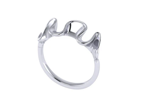 Diamond ring design 3d render 3D Print Model