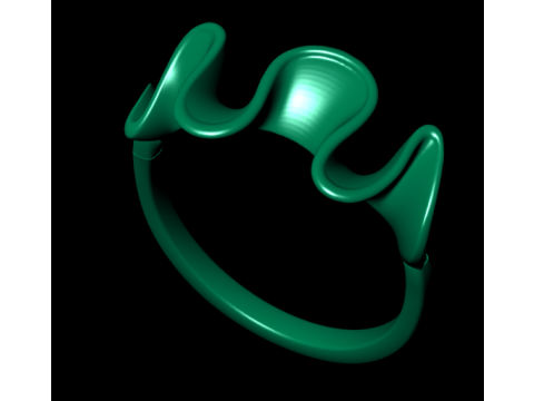 Diamond ring design 3d render 3D Print Model