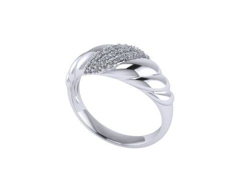 Diamond ring design 3d render 3Dプリントモデル