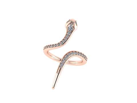 Snake ring design 3d render 3D Print Model