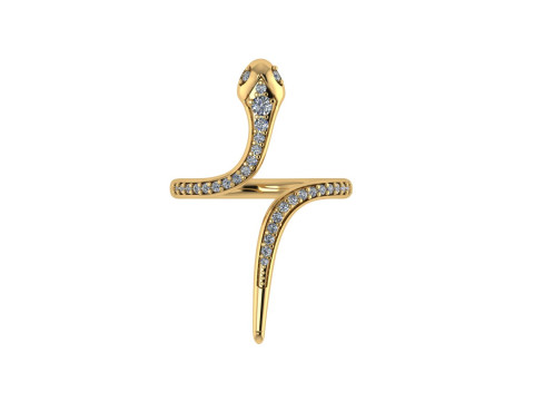 Snake ring design 3d render 3D Print Model