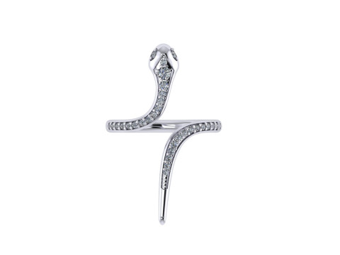 Snake ring design 3d render 3D Print Model