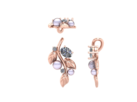 Алмазний кулон 3d візуалізації 3D Принт Модель