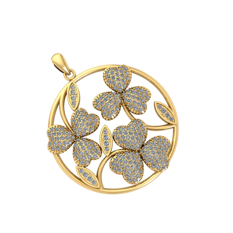 Бриллиантовый кулон 3D рендеринг 3D Модель .c4d .max .obj .3ds .fbx .stl .blend 