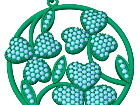 Бриллиантовый кулон 3D рендеринг 3D Модель