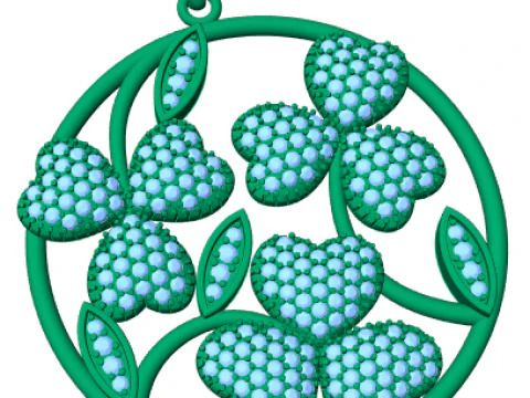 Бриллиантовый кулон 3D рендеринг 3D Модель