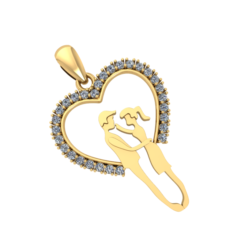 Diamond pendant 3d render 3D Model .c4d .max .obj .3ds .fbx .stl .blend 