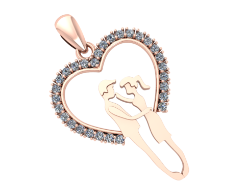 Diamond pendant 3d render 3D Model