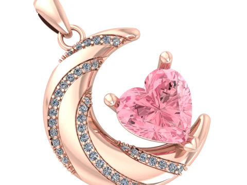 Diamond pendant 3d render 3D Model