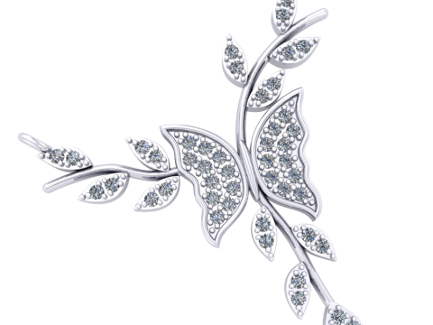 Diamond pendant 3d render 3D Model