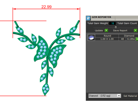 Diamond pendant 3d render 3D Model