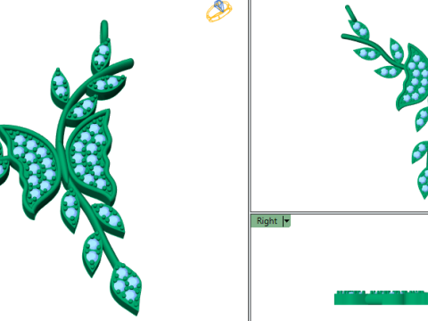 Diamond pendant 3d render 3D Model