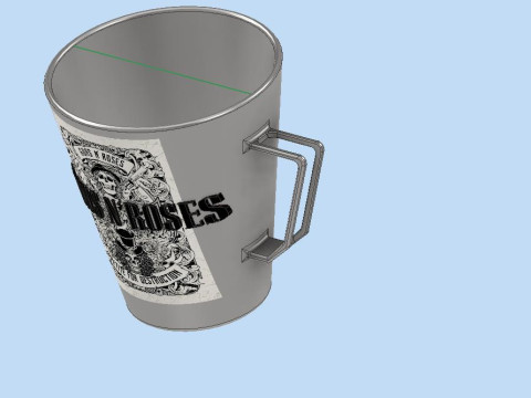 Copo inox 3D Model