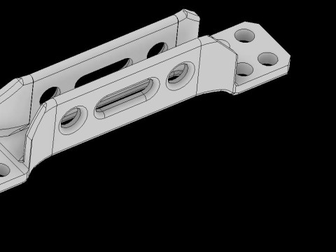 Suporte chassi 1aa 3D Model