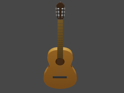 Classical guitar 3Dモデル