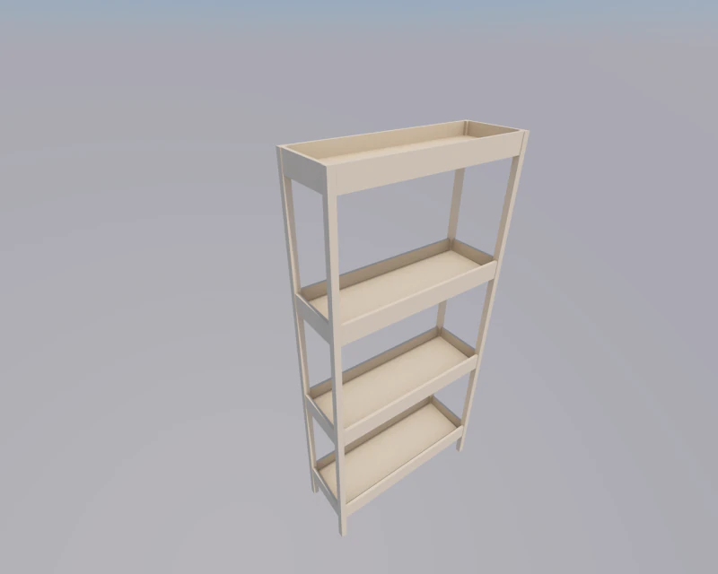 полиця 3D Модель .c4d .max .obj .3ds .fbx .stl .blend 