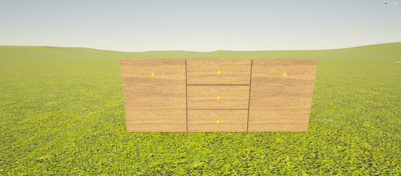 MOBILE BASSO CON ANTE E CASSETTI Modello 3D .c4d .max .obj .3ds .fbx .stl .blend 