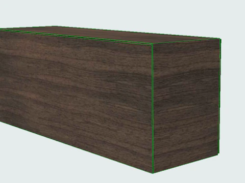 MOBILE BASSO CON ANTE E CASSETTI 3D Model