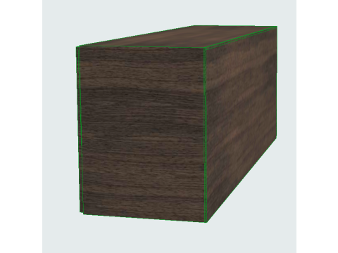 MOBILE BASSO CON ANTE E CASSETTI Modello 3D