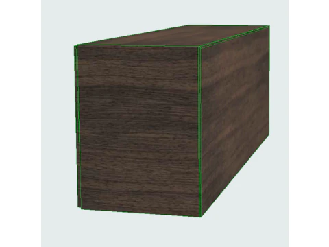 MOBILE BASSO CON ANTE E CASSETTI 3D Model