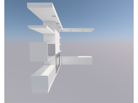 MOBILE BASSO CON ANTE E CASSETTI 3Dモデル