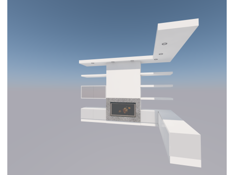 MOBILE BASSO CON ANTE E CASSETTI 3Dモデル