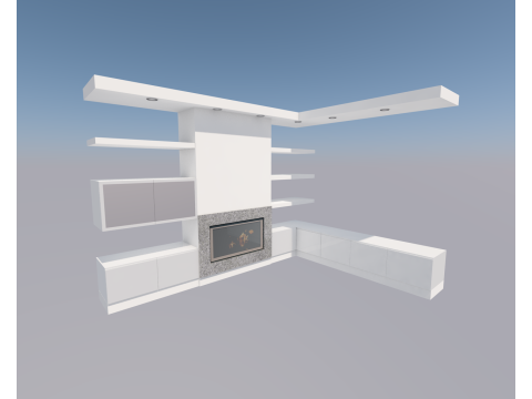 MOBILE BASSO CON ANTE E CASSETTI 3Dモデル