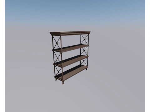 ARMADIO TUTTA PARETE CLASSICO Modello 3D