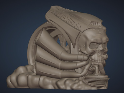SkullBiker 3Dモデル