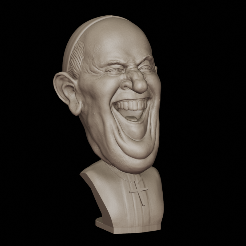 Pape Franois Modelo 3D .c4d .max .obj .3ds .fbx .stl .blend 