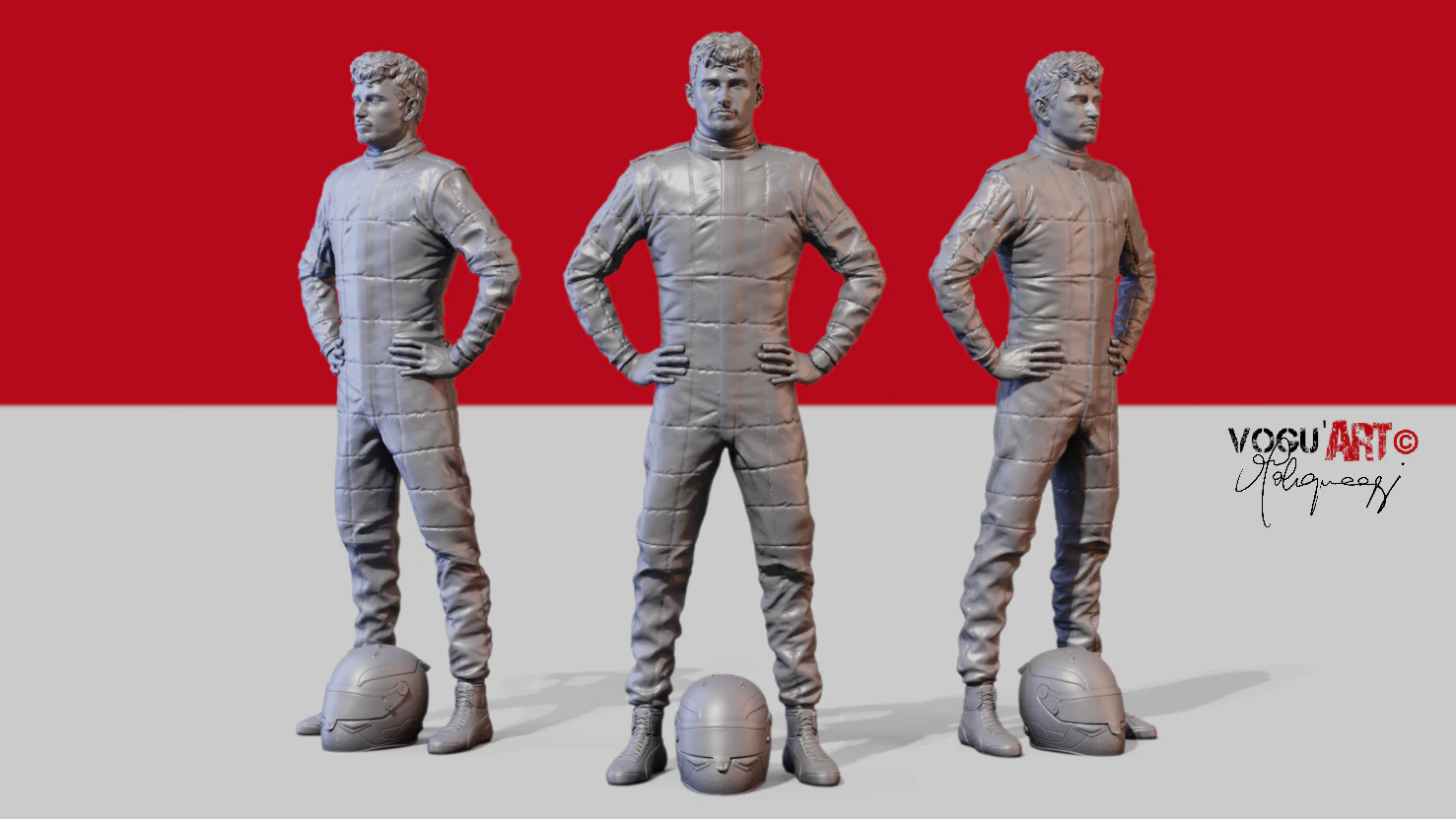Charles Leclerc 3D Print Model .c4d .max .obj .3ds .fbx .stl .blend 