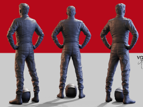 Charles Leclerc 3D प्रिंट मॉडल