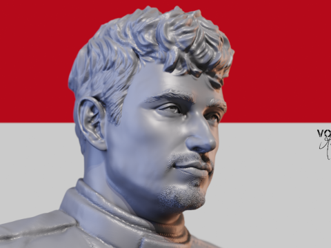 Charles Leclerc 3D प्रिंट मॉडल