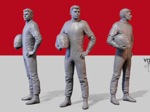 Макс Ферстаппен 3D Принт Модель