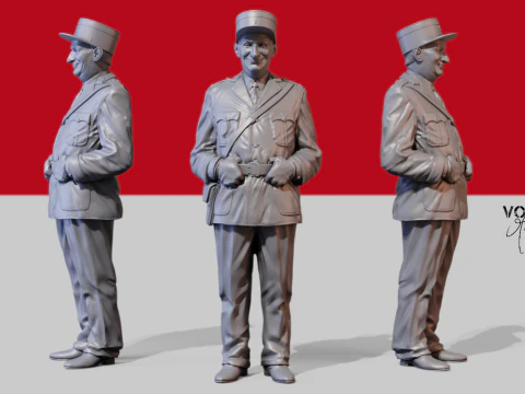 デ・フネス憲兵フランス 3Dプリントモデル