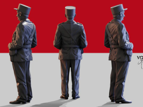 De Funes gendarme french 3D Print Model