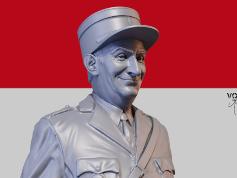 De Funes gendarme french Modèles 3D en vedette