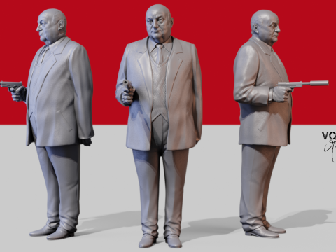 Bernard Blier 3D Принт Модель