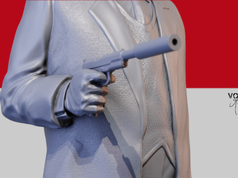 Bernard Blier 3D Druckmodell