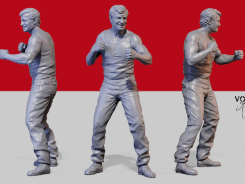 Jean Paul Belmondo 3D Druckmodell