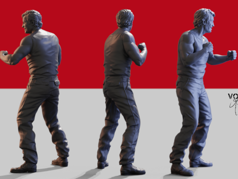 Jean Paul Belmondo 3D 打印模型