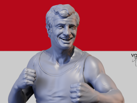 Jean Paul Belmondo 3D 打印模型