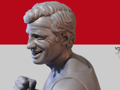 Jean Paul Belmondo 3D 打印模型