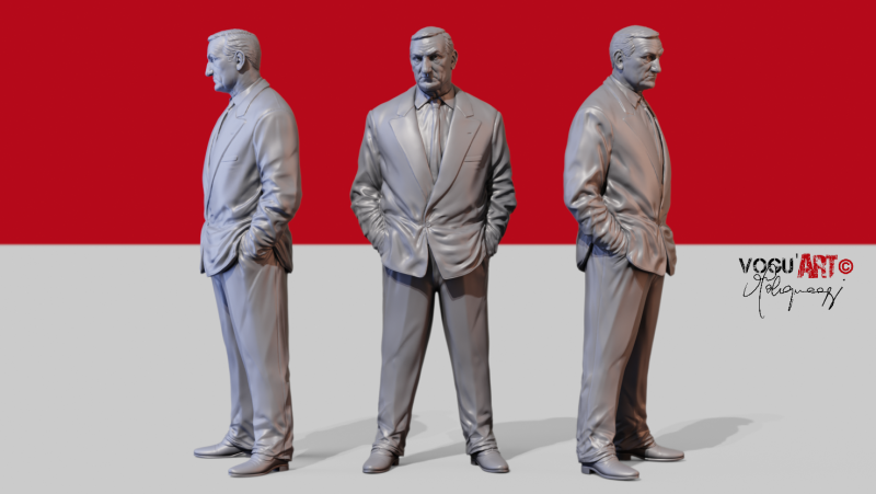 Lino Ventura Modèles 3D en vedette .c4d .max .obj .3ds .fbx .stl .blend