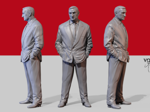 Lino Ventura Modelo de impresión 3D