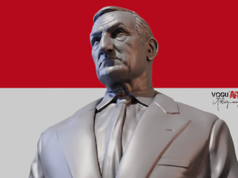 Lino Ventura 3D Print Model