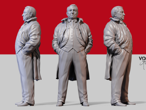 Jean Gabin Model do druku 3D