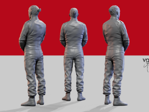 Lewis Hamilton 3Dプリントモデル